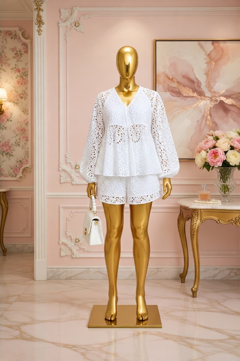 Ivory Breeze Eyelet Set